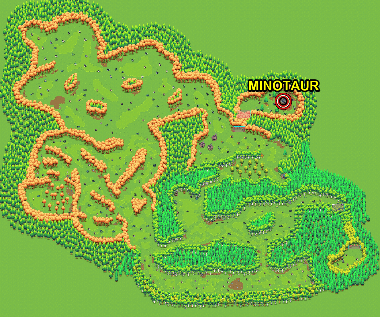 Minotaur spawn map