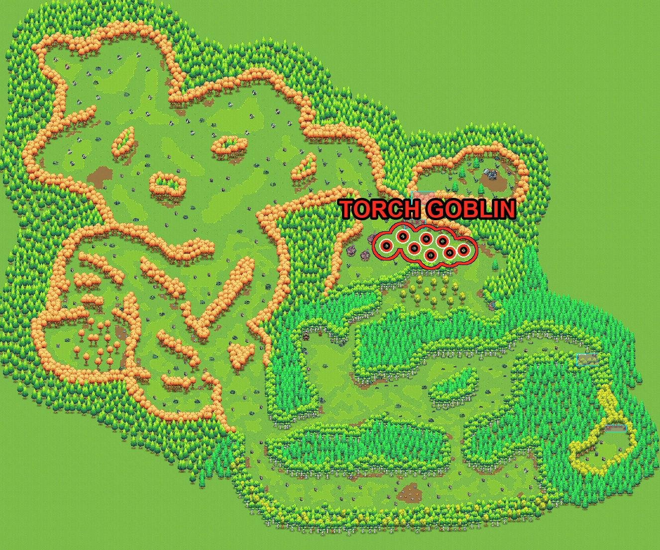 Torch Goblin spawn map