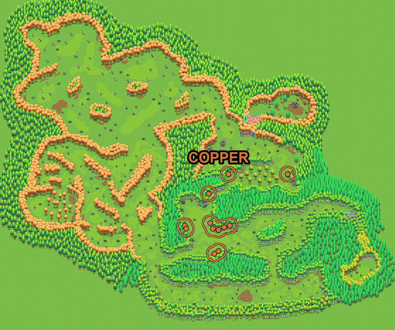 Copper Node locations