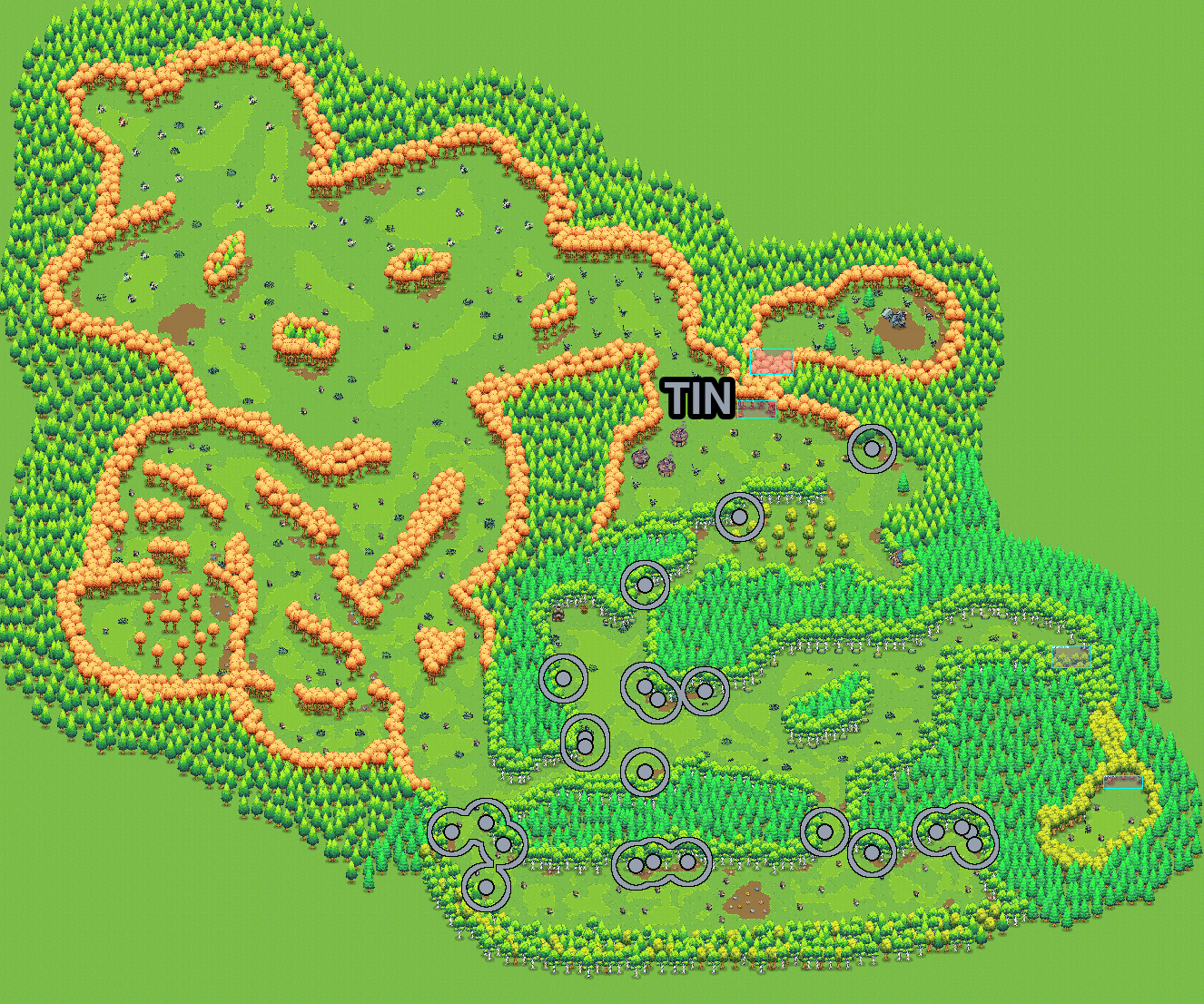 Tin Node locations